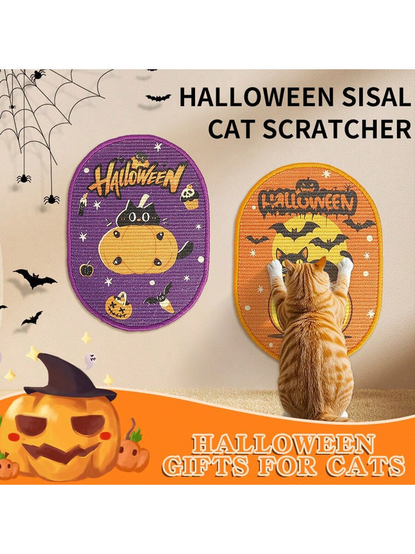 GiftsForPet™ Halloween Vertical Wall-Mounted Sisal Cat Scratching Board
