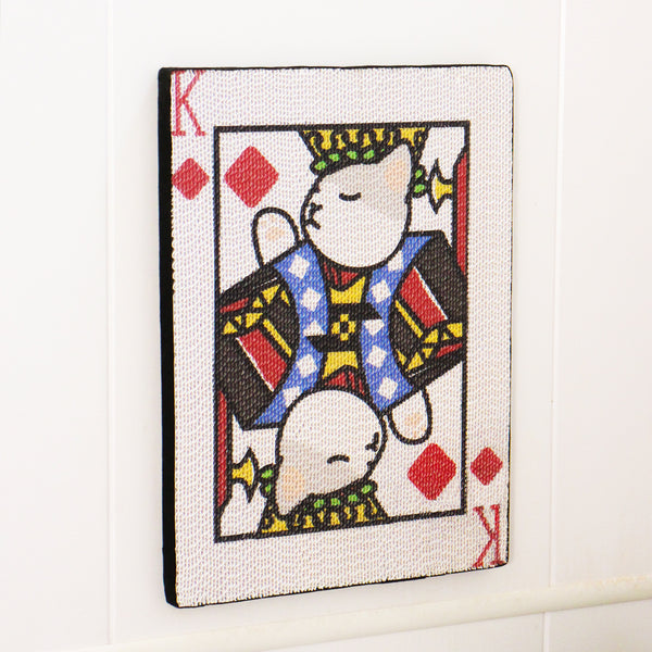Playing Card King Cat Scratch Board 🐾♠️